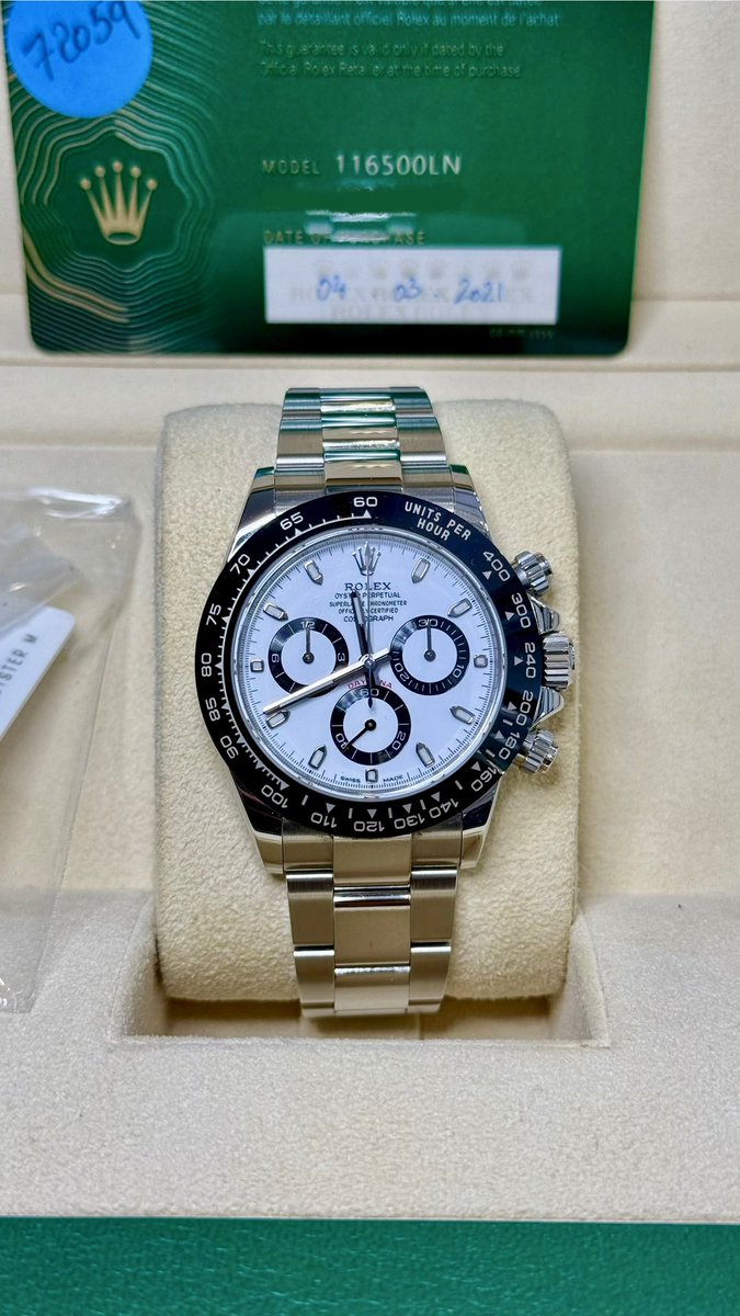 Atodd79's tweet image. Rolex Daytona 116500 Panda 

Full set 

DM for price🔥