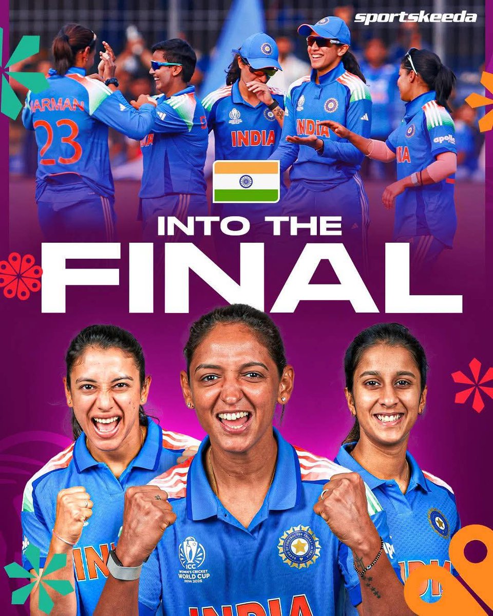 IndiraMeena_'s tweet image. आईसीसी महिला विश्व कप 2025 के सेमीफाइनल में ऑस्ट्रेलिया टीम को 5 विकेट से मात देकर फ़ाइनल में पहुँचने पर भारतीय महिला टीम को हार्दिक बधाई एवं शुभकामनाएँ! 

#WomensWorldCup2025