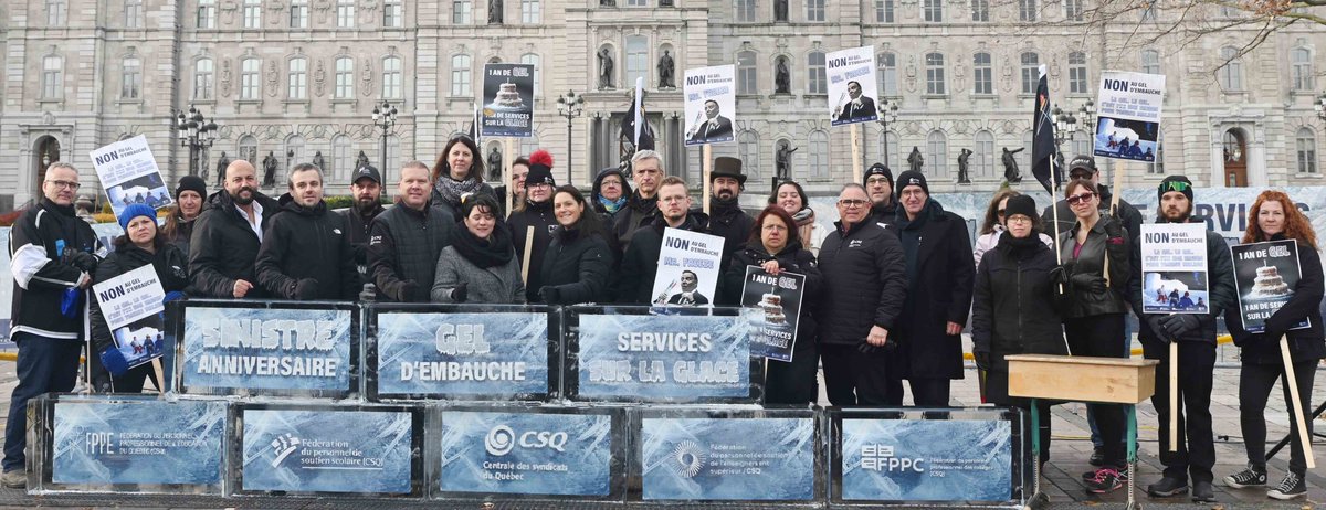 Gel d’embauche en éducation – Un an de services sur la glace tinyurl.com/26p4rzmc #eduqc #assnat #polqc #soutienscolaire #austerite #compressions #gelembauche