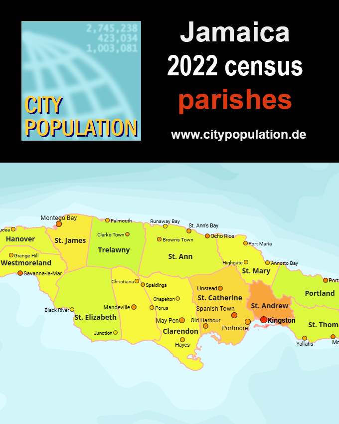 #Jamaica: first results of 2022 #population #census are added to #parishes - citypopulation.de/en/jamaica/cit…