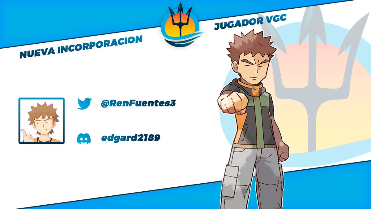 ✍️🏻NUEVA INCORPORACIÓN | #PokémonVGC

 👤@Renfuentes3

Nacionalidad 🇭🇳  
🏆 Top 64 Portland 2023
🏆 Top 220 en atlanta 2024
🏆 Miembro de la selección de Honduras de la World Cup de Victory Road

¡Bienvenido a la familia! 

#DareToSail