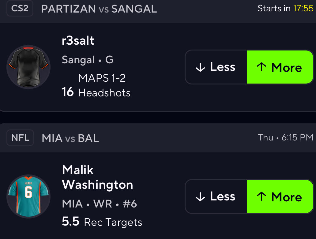 DrezyPlays's tweet photo. ☢️YOU HAVE TO LOCK THIS PRIZEPICKS SLIP IN RIGHT NOW☢️

🔥Feeling like both lines are extremely off here. R3 has been top fragging multiple games in a row. Runs high HS %. Waller X Tyreek OUT. Malik will get targets🔥

❤️ if you’re tailing. SHOULD BE EASY ONE‼️ https://t.co/i7CeFo0TUB
