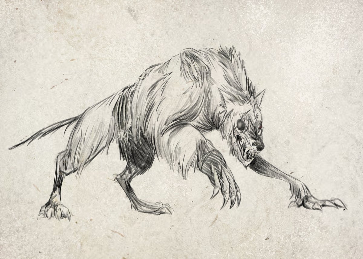GreatSealStudio's tweet photo. And today, we unveil the character concept art for our short story's protagonist and the creature she believes to be pursuing. 

Illustrated by the wonderful @MegNoelOfficial https://t.co/D9uIJjGBoK