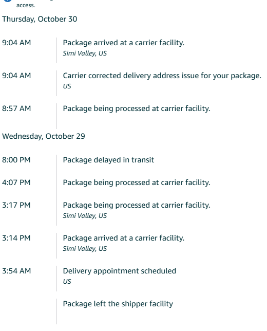 Francesca_Live's tweet photo. @AmazonHelp @amazon Can you explain how one package from the same order shows has an incorrect address yet the others arrived without issue? I got another email this morning, making that the 7th this week.
How does that make sense when the rest of the order was delivered successfully? https://t.co/AnNY9Uipbc