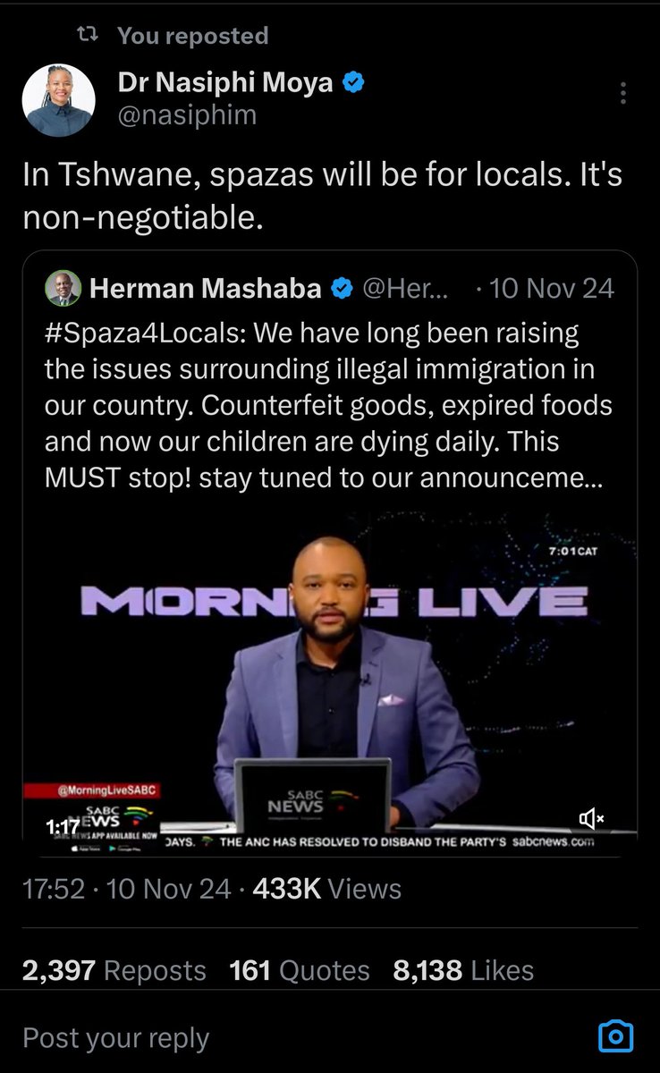 Lesciba's tweet image. Ung&apos;shaya ngaphakathi yohhh.... 

Please dont forget to enforce #spaza4locals .. @MikaNgobeni ...