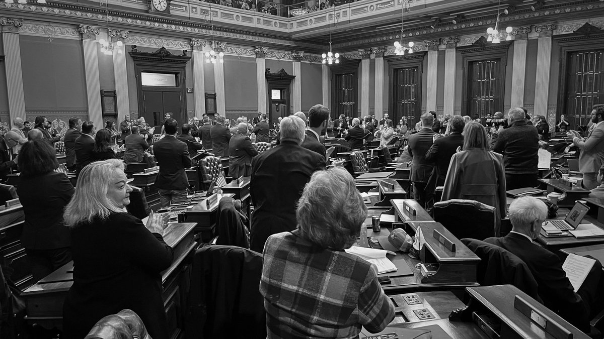 Those who serve give so much — as do all they leave behind. 

A complete standing ovation in the House of Representatives today as we all rose to honor the sister of a fallen Michigan soldier.