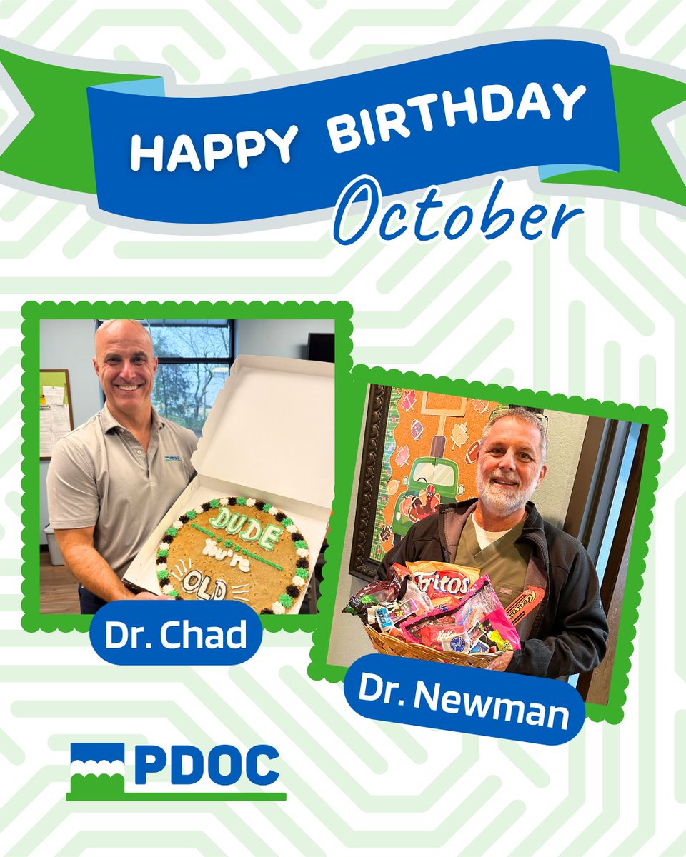 pdocsmiles's tweet photo. 🎉🎂 𝗢𝗰𝘁𝗼𝗯𝗲𝗿 𝗕𝗶𝗿𝘁𝗵𝗱𝗮𝘆 𝗦𝗵𝗼𝘂𝘁𝗼𝘂𝘁𝘀!

Join us in celebrating our 𝘢𝘮𝘢𝘻𝘪𝘯𝘨 𝘗𝘋𝘖𝘊 𝘵𝘦𝘢𝘮 𝘮𝘦𝘮𝘣𝘦𝘳𝘴 who are turning a year older (and even more awesome) this month! 🧁🎈

#HappyBirthday #PDOCSmiles #ChattanoogaTN https://t.co/d1BMtfT6sf