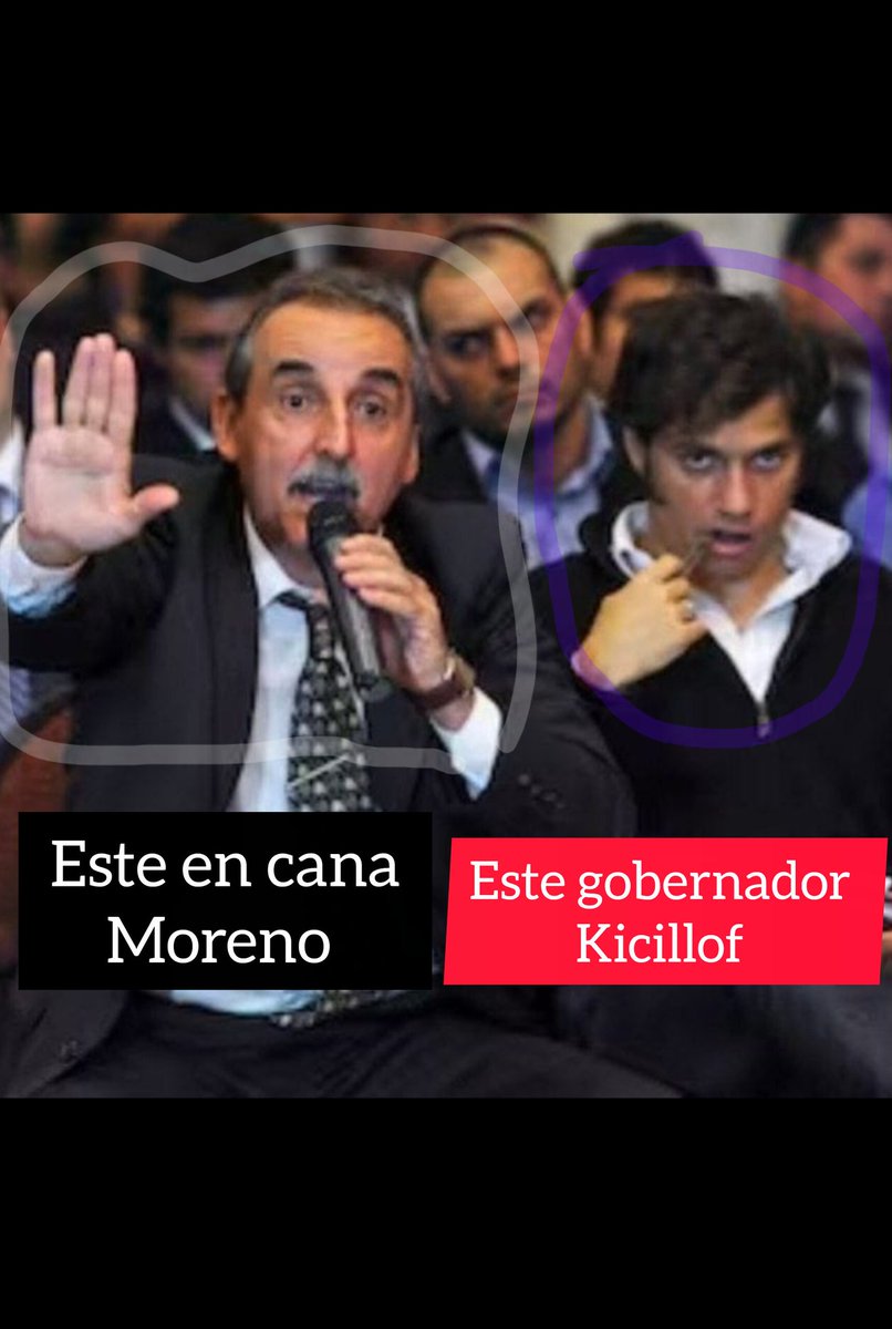 Este en cana, <a href="/GUlLLERMOMORENO/">Guillermo Moreno - Difusión</a> por pararse de manos ante el poder y ser parte de la Década ganada.
El otro Gobernador <a href="/Kicillofok/">Axel Kicillof</a> por progresista endeudador, creador de la Década Perdida.