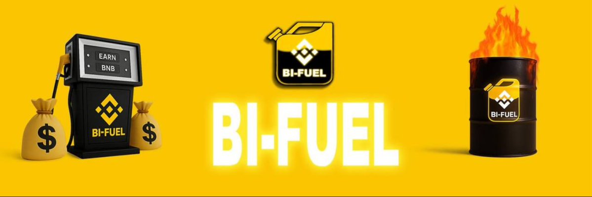 Cryptic_Maestro's tweet image. BINANCE FUEL – Fuelling A New Generation Of Binance  Rewards.
Bi-Fuel is an engine capable of running on two powered sources  and now that same innovation fuels a revolution in crypto. 
$BiFuel is an designed to operate with a dual reward engine: 
 • Automatic BNB Reflections…