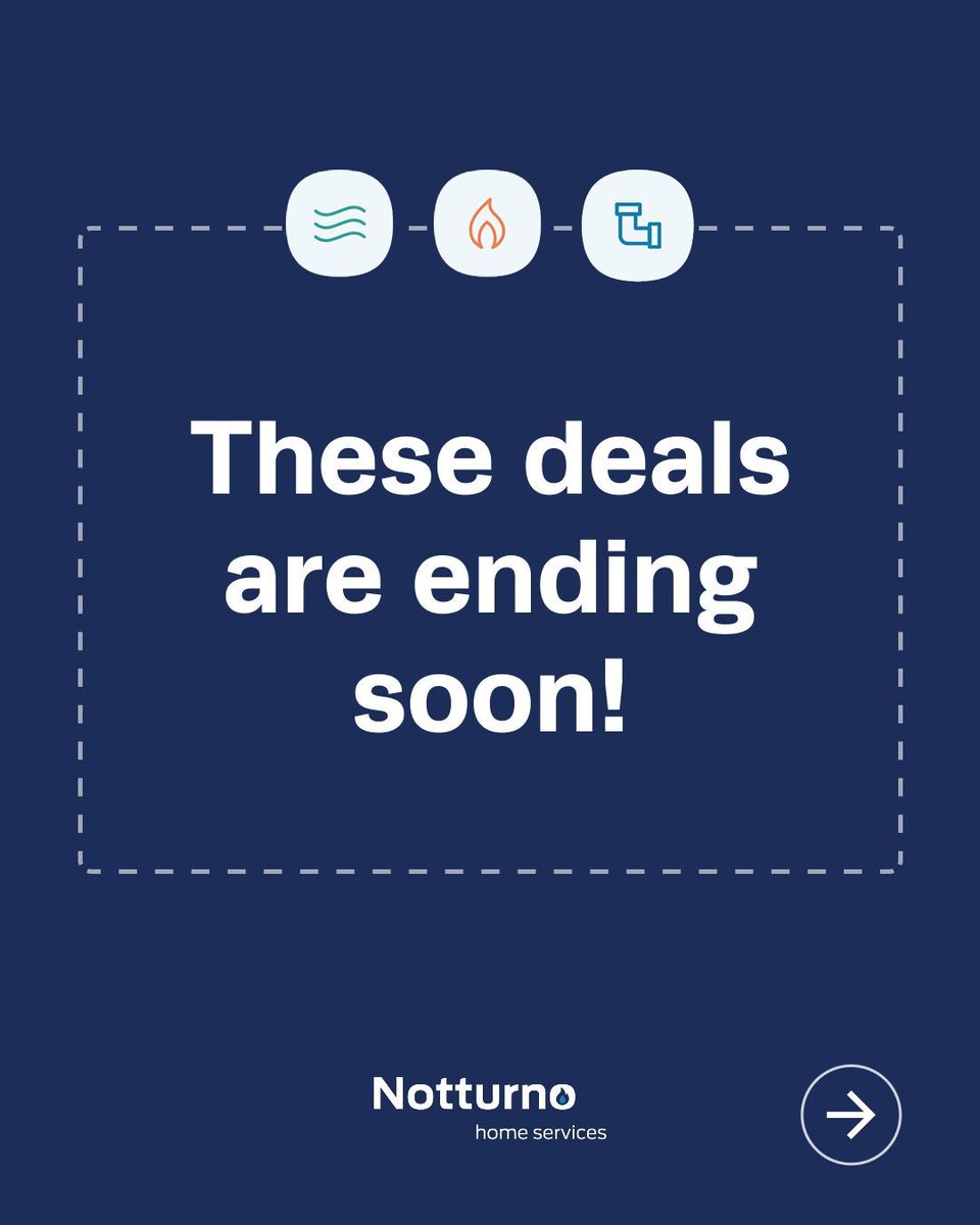 NotturnoHome's tweet image. Ending tomorrow, October 31st -- these great offers are expiring soon! Make sure to call now and lock in some of our best savings before they're gone.

508-306-8625

#CompleteHomeComfortCompany #NotturnoHomeServices #AC #HomeMaintenance #HVAC #TeamNotturno #NotturnoQuality
