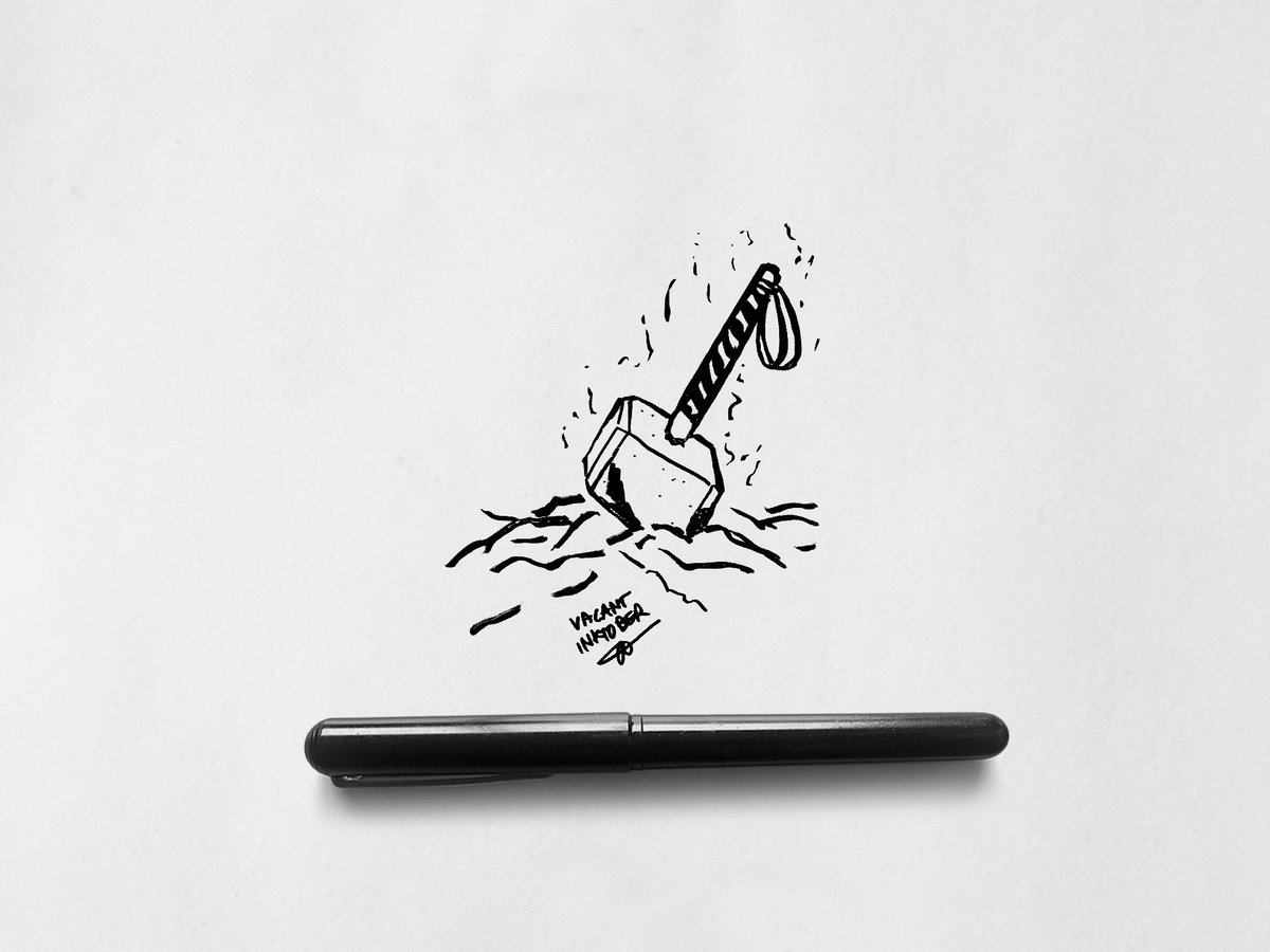 UNDERCOVERCOMI's tweet image. INKTOBER ● DAY 30 : VACANT
#vacant #mjlonir #inktobervacant #thor #inktober 
#asgard #avengers #marvel @paninicomicsfra @marvelfr #inktober2025 #supersketch #marvelcomics #masktober #marveltober @inktober