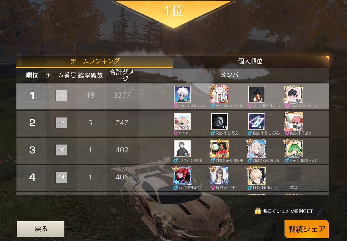 10/30 22:30 性別縛り🍐スク 🥇1000

🍼らる、ぬーぶい、まき、とん

👑#RebootWin