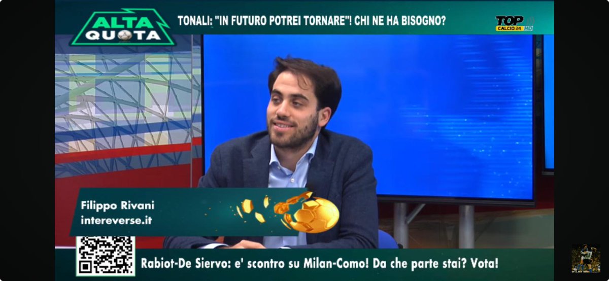 Il direttore <a href="/Filoribs/">Filippo Rivani Farolfi</a> alle 19:30 in diretta su <a href="/TopCalcio24/">Top Calcio 24</a>. Rivelazioni importanti in arrivo. Seguitelo 👇

#InterFans