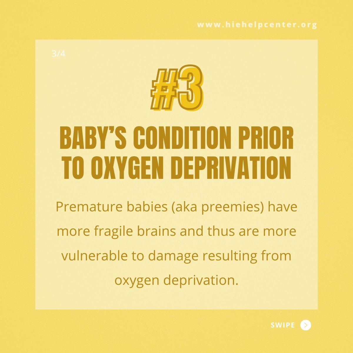 HIEHelpCenter's tweet image. How do medical professionals determine the severity of hypoxic ischemic encephalopathy (HIE)?

1️⃣ Amount of O2 deprivation
2️⃣ Duration of O2 deprivation
3️⃣ Baby’s condition prior to O2 deprivation
4️⃣ Treatment immediately after O2 deprivation

🔗hiehelpcenter.org/medical/long-t…

#HIE