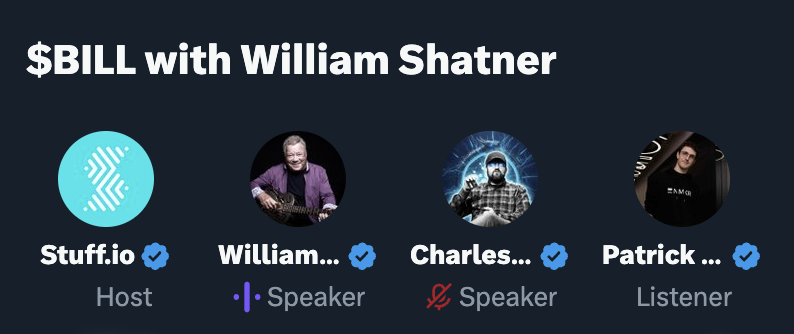 William freaking Shatner, my absolute hero, is minting on Cardano today! On Stuff! Which in the background is using NMKR for minting. WHAT IS THIS TIMELINE WE'RE IN?!

Absolutely starstruck.