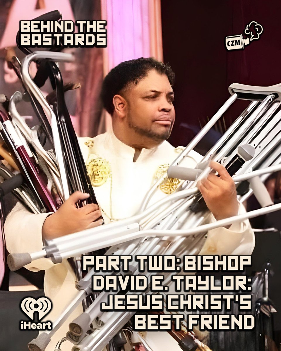 David E. Taylor's cult truly had it all: enslaved workers using plagiarism machines to generate AI ads to rob cancer patients, welfare fraud, and heinous sex crimes! In Part 2, we conclude his horrific story.

<a href="/IwriteOK/">Robert Evans (The Only Robert Evans)</a> @jake_hanrahan <a href="/why_sophie_why/">Sophie Rae Lichterman</a>

iheart.com/podcast/105-be…