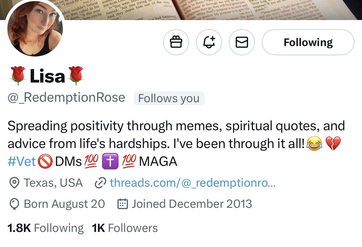 Let’s give this great patriot a boost and more friends. 

<a href="/_RedemptionRose/">🌹Lisa🌹</a> 

She will connect back.

😁😁😁😁😁😁