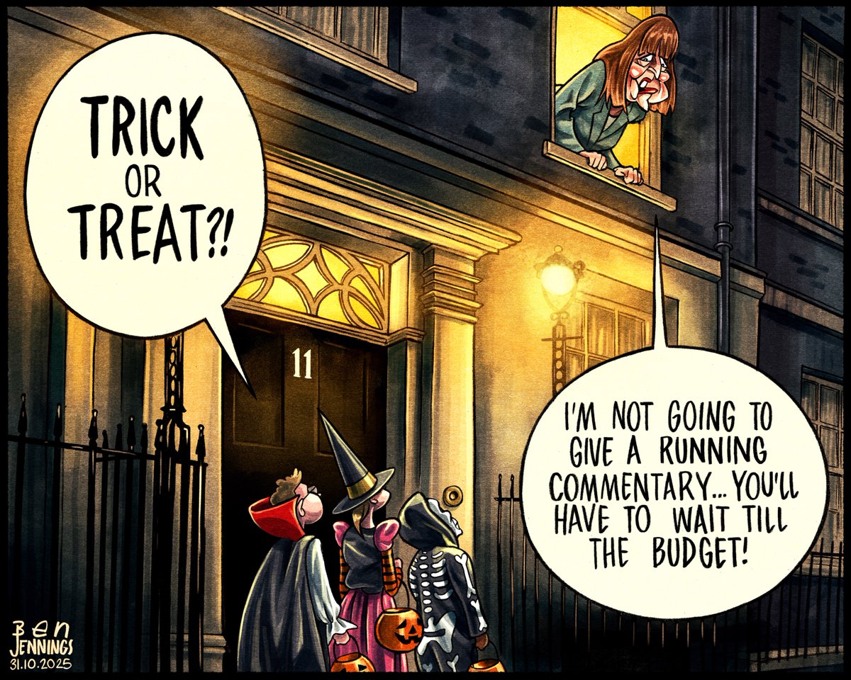 Latest <a href="/guardian/">The Guardian</a> cartoon

theguardian.com/commentisfree/…

#Halloween #Budget #Budget2025 #RachelReeves