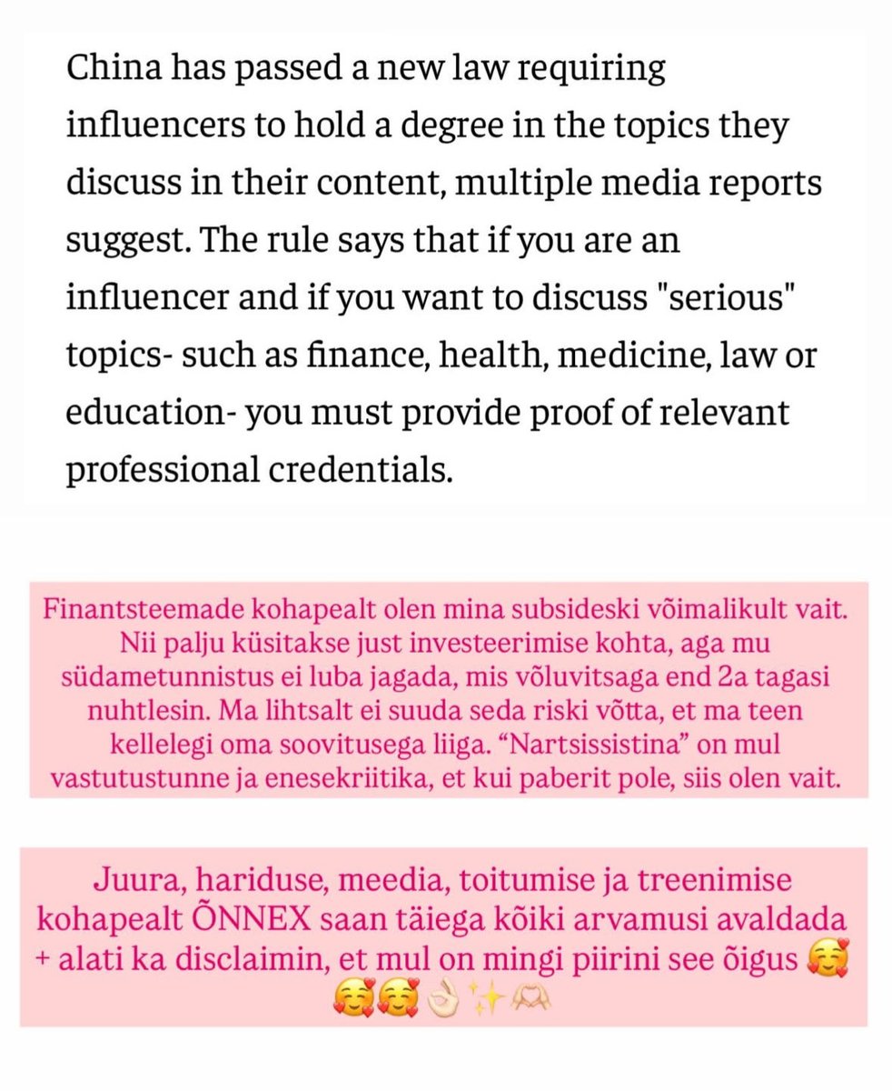 Mina olemas ekspert toitumises, sest ma söön iga päev vm (kõnealusel mimmul baka ajakirjanduses ja ühtegi teist paberit teadaolevalt HETKEL käes ei ole)