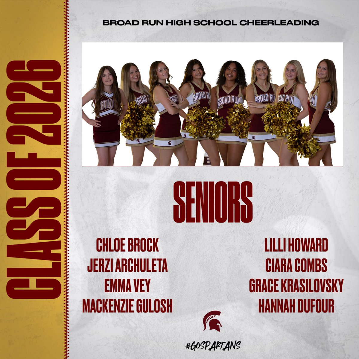 Congratulations Cheer Seniors!
