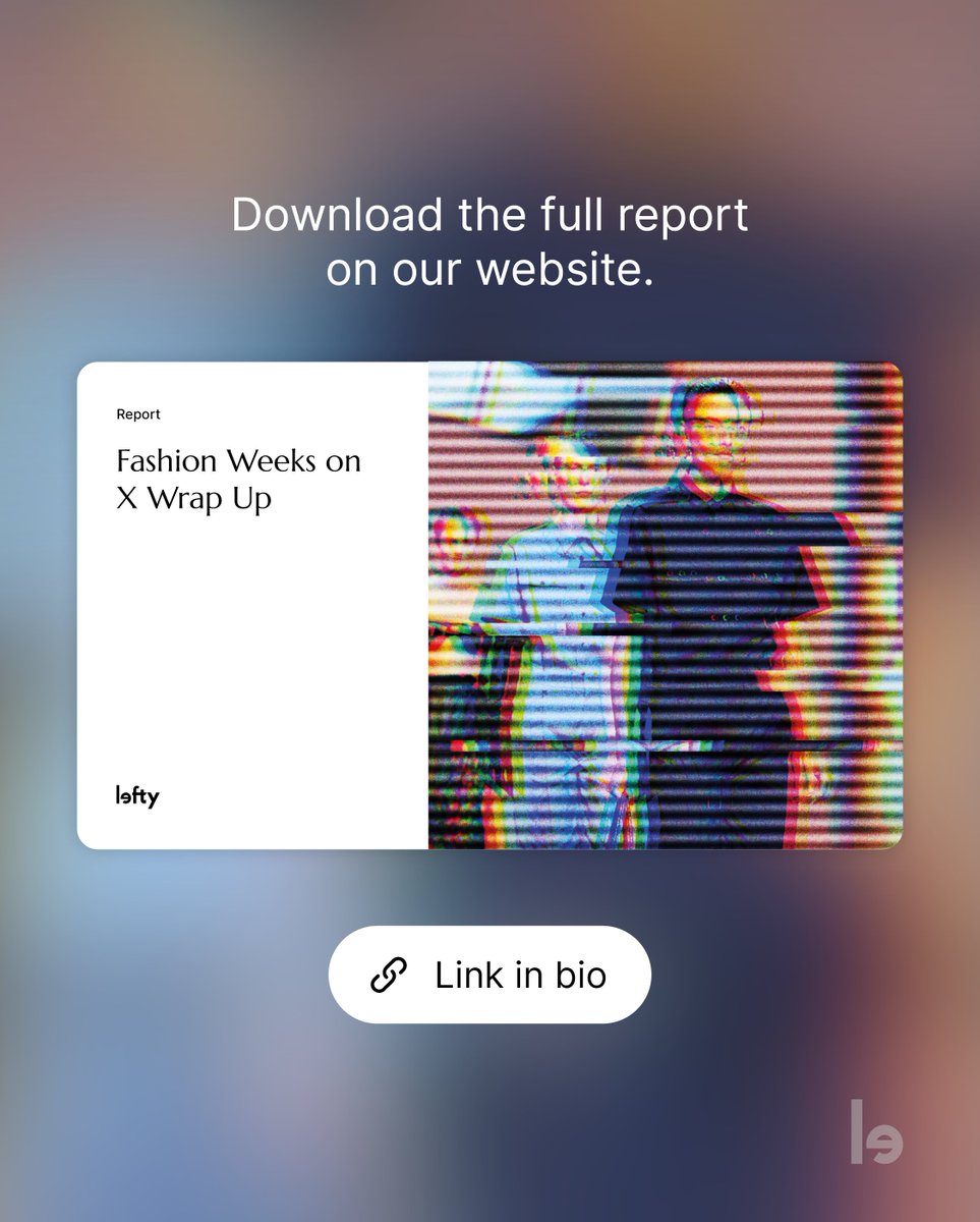 Thanks to all the Luxury Houses who joined us in Paris and Milan for our post–Fashion Week debriefs💫

Together, we unveiled the SS26 Fashion Weeks on X Wrap-Up Report.

📊 Dive into the report:
lefty.io/industry-repor…

Join our webinar on 5th November:
business.x.com/en/campaign/we…