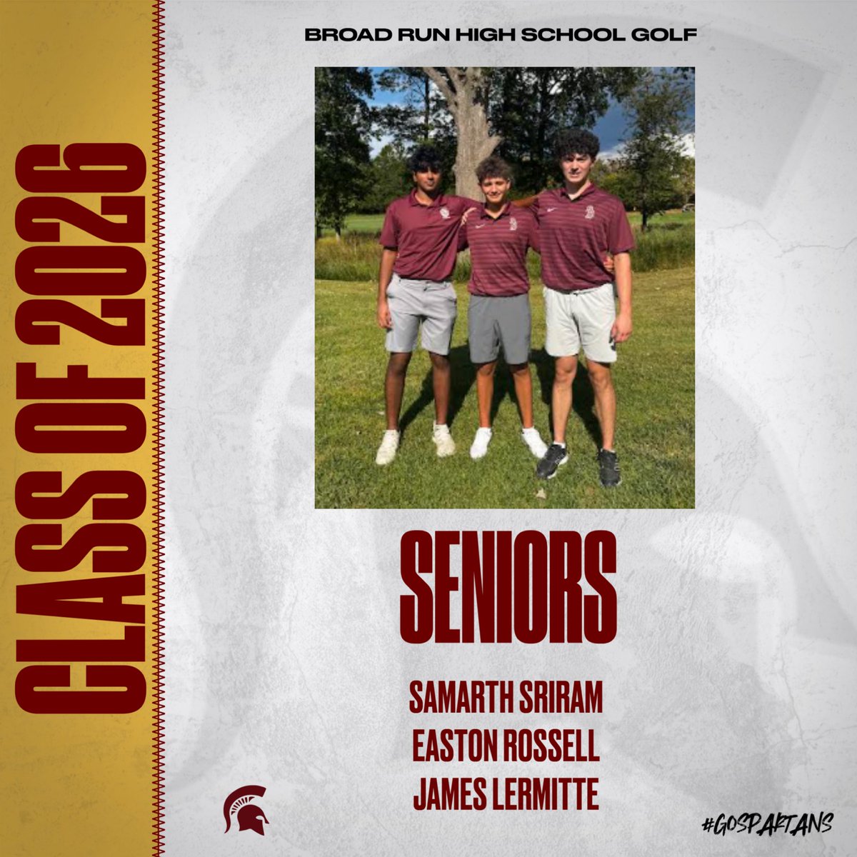 Congratulations <a href="/BroadRunHS_Golf/">BR Spartans Golf</a> Seniors!