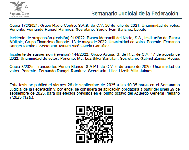 JORGECADENAGZ's tweet photo. Cuando la autoridad embarga o asegura una cuenta bancaria, pero se congela todo el saldo, es procedente la suspensión conforme al 128 de la Ley de Amparo, el embargo o aseguramiento sólo debe aplicarse por el monto decretado, permitiendo al quejoso disponer del recurso excedente. https://t.co/gZCAnKPYdR