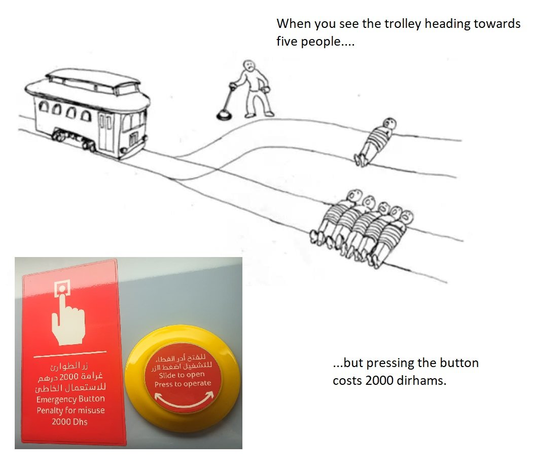 Straaths's tweet image. #Dubai #trolleyProblem
