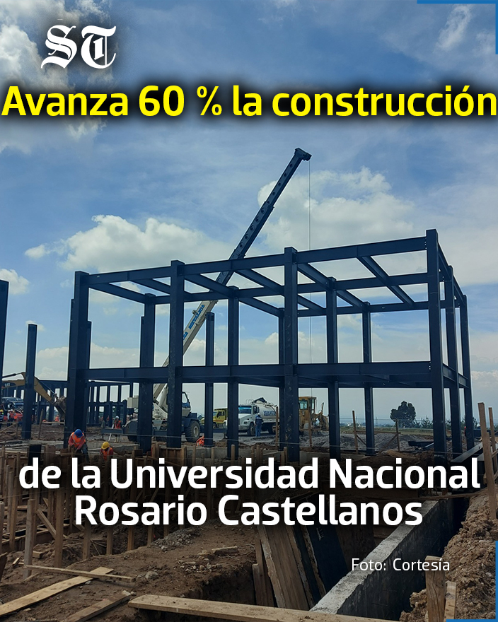 SoldeTlaxcala's tweet image. La #construcción de la Universidad Nacional Rosario Castellanos en #Teolocholcoya presenta un avance del 60 %
 Con una inversión de 130 millones de pesos, la nueva sede beneficiará a más de 840 alumnos por turno y generará #empleos durante su edificación
 tinyurl.com/33hz89kp