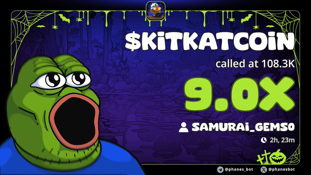Samurai_Gems0's tweet photo. 9X profit made on $KITKAT
CA
EqmZtSpEvskegv7aP2EWbEKEkQyLFKrzqzdpox8Epump
#KITCAT #SOLANA https://t.co/8cxRkTgc68