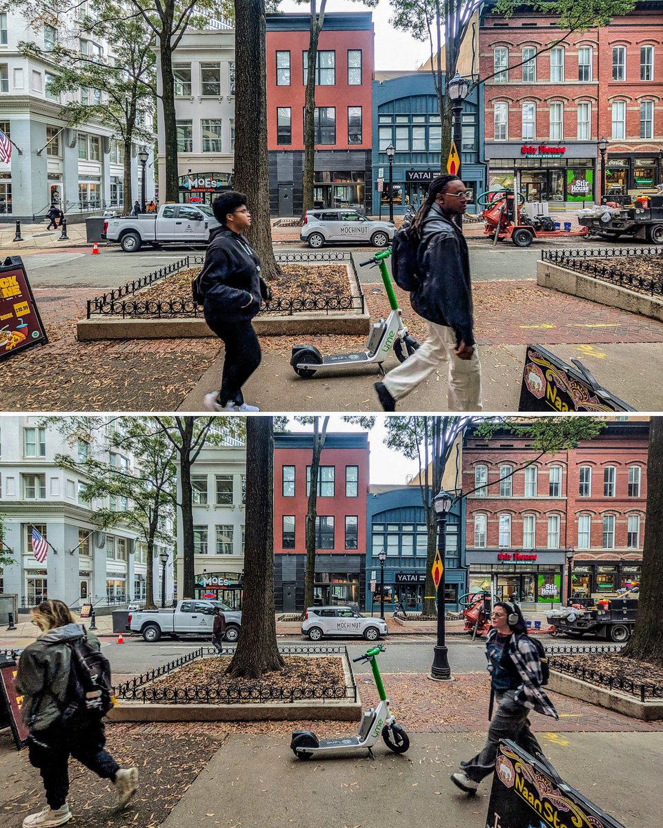 Sitting at a window seat at <a href="/NaanStop/">NaanStop</a> on Broad Street in Downtown Atlanta on a cool autumn day, watching people walk by, enjoying the pedestrian-oriented urbanism, and eating great food.

I feel sorry for all who don't have easy access to this. We should build more of it.