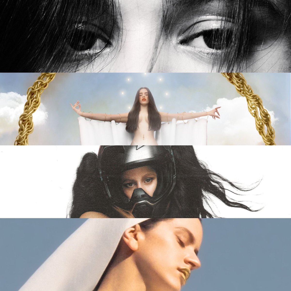 ROSALÍA para o NYT Popcast sobre evoluir constantemente seu som:

“Tudo está em constante movimento. Então, se eu penso em mim, estou sempre em constante mudança. Por que, então, meu som não deveria mudar comigo? Não faz sentido ficar preso ao que eu fiz antes. Acho que essa é a