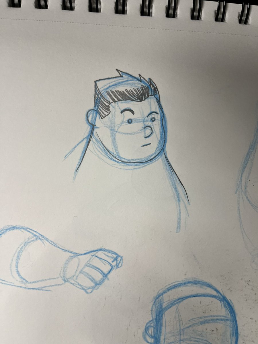 Who wants to catch this fade? Meet me in the boys room!
Stretching some cartoony muscles
