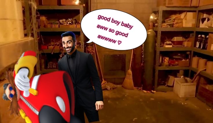 That1StoneImage's tweet image. me and The Huzz in the Fnaf Closet. Ok?