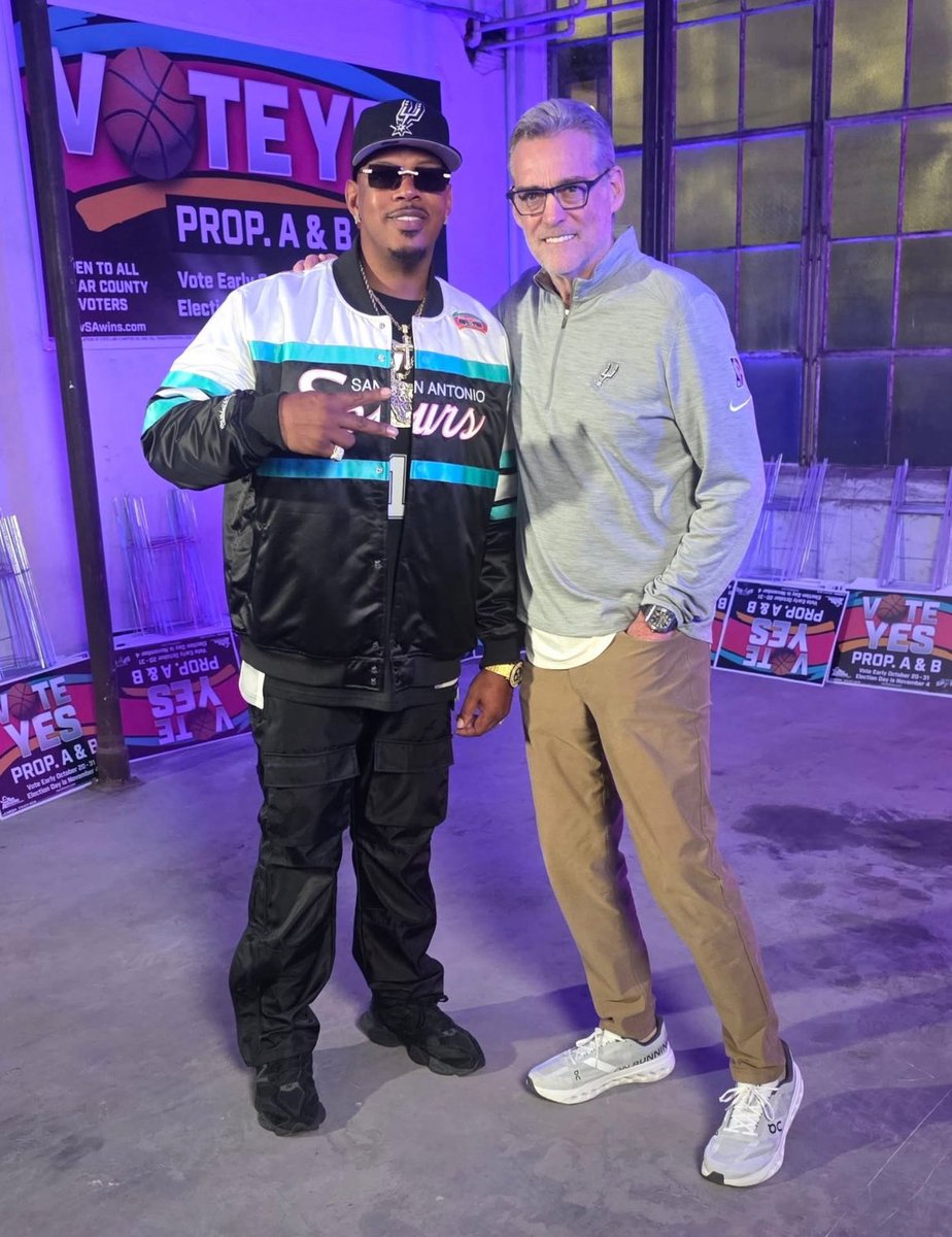 CTtheMicSlayer's tweet photo. San Antonio rapper King Kyle Lee meets with Spurs’ RC Buford, and explains why he’s voting yes to Prop A &amp; B w/ Project Marvel.

@spurfectblog #PorVida https://t.co/wtkA3SrGzk