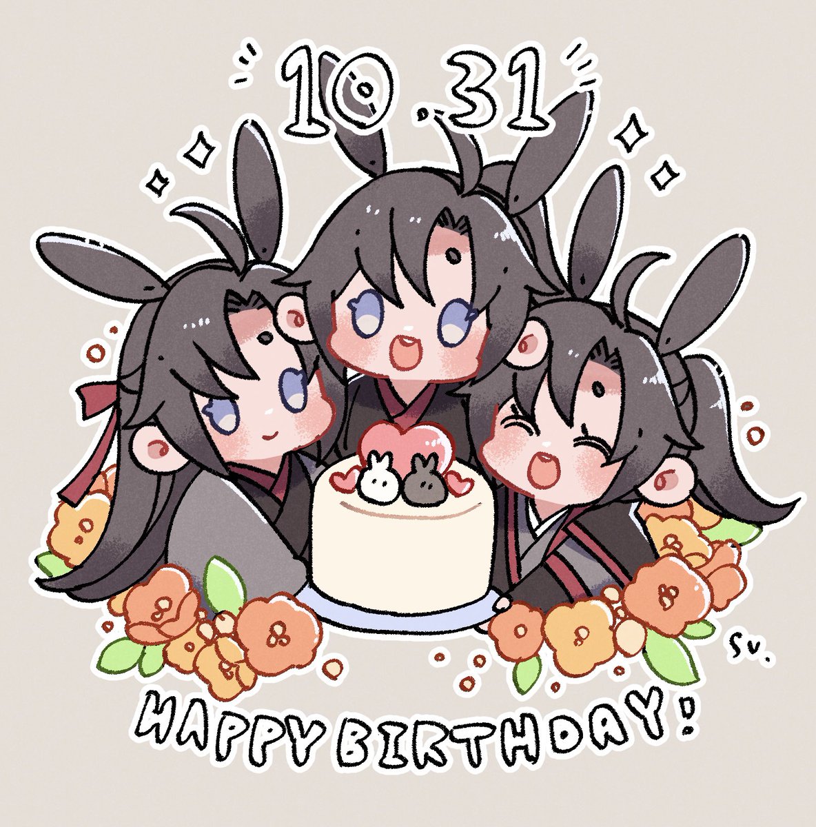 去年のだけど…お誕生日おめでとうございます🐰❣️
