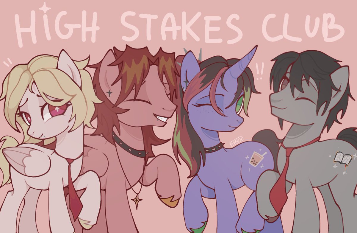 THEY'RE FINALLY DONE!!! high stakes club as ponies! 🥹
#FortniteArt