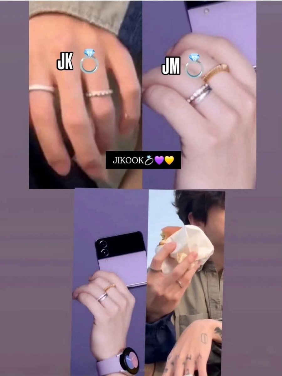 グクミン様へ♥10/24 お揃いだと思われるリングを これまた同じ指(左の薬指)にサラッと