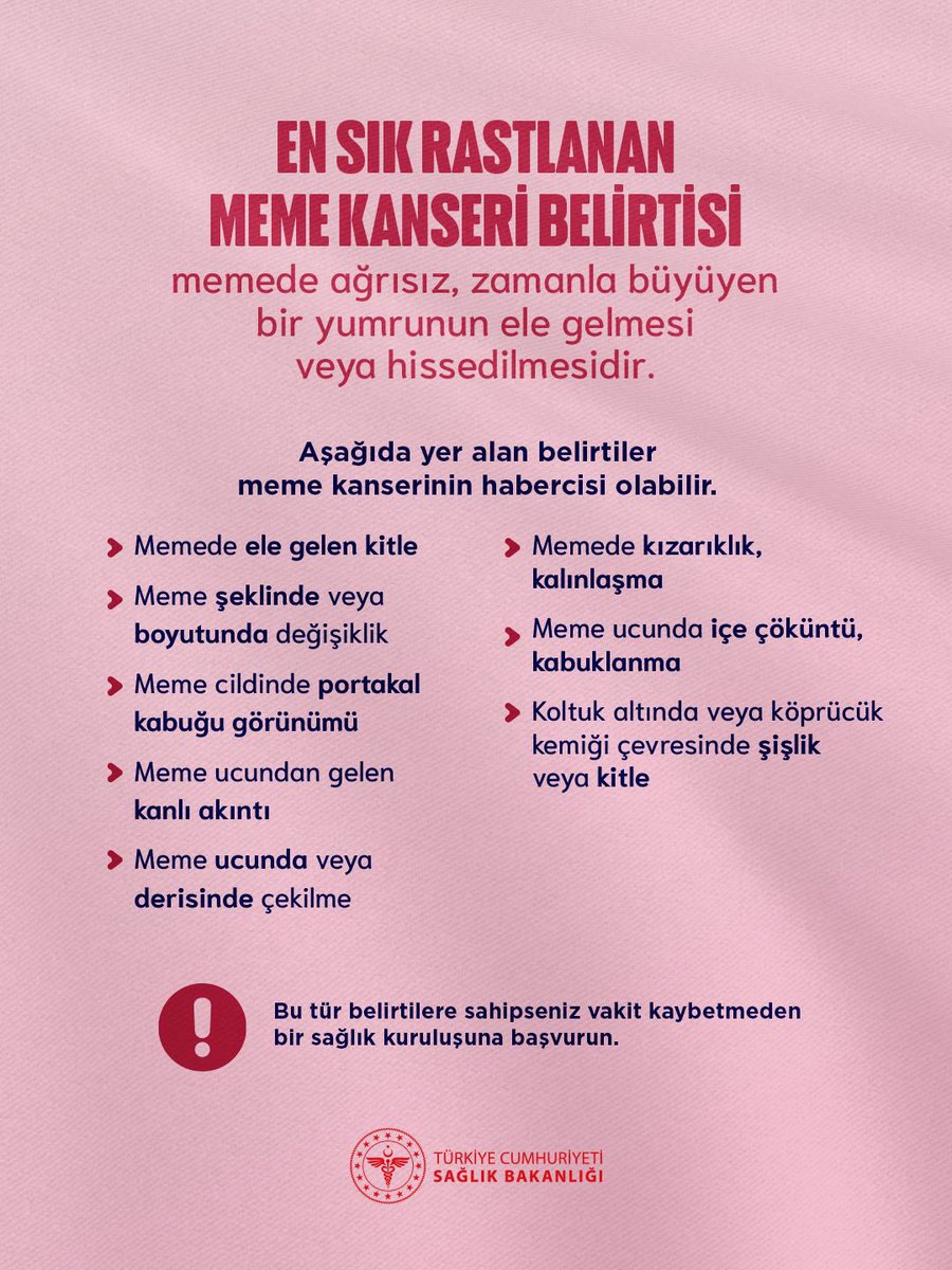 🎀 Meme kanseri, kadınlarda en sık görülen kanser türlerinden biridir.
Erken tanı sayesinde tedavi başarısı %90’ın üzerindedir.
Kendini ihmal etme, kontrollerini yaptır! 
Meme sağlığı merkezimiz hayırlı olsun.
#MemeKanseriFarkındalık #ErkenTeşhisHayatKurtarır