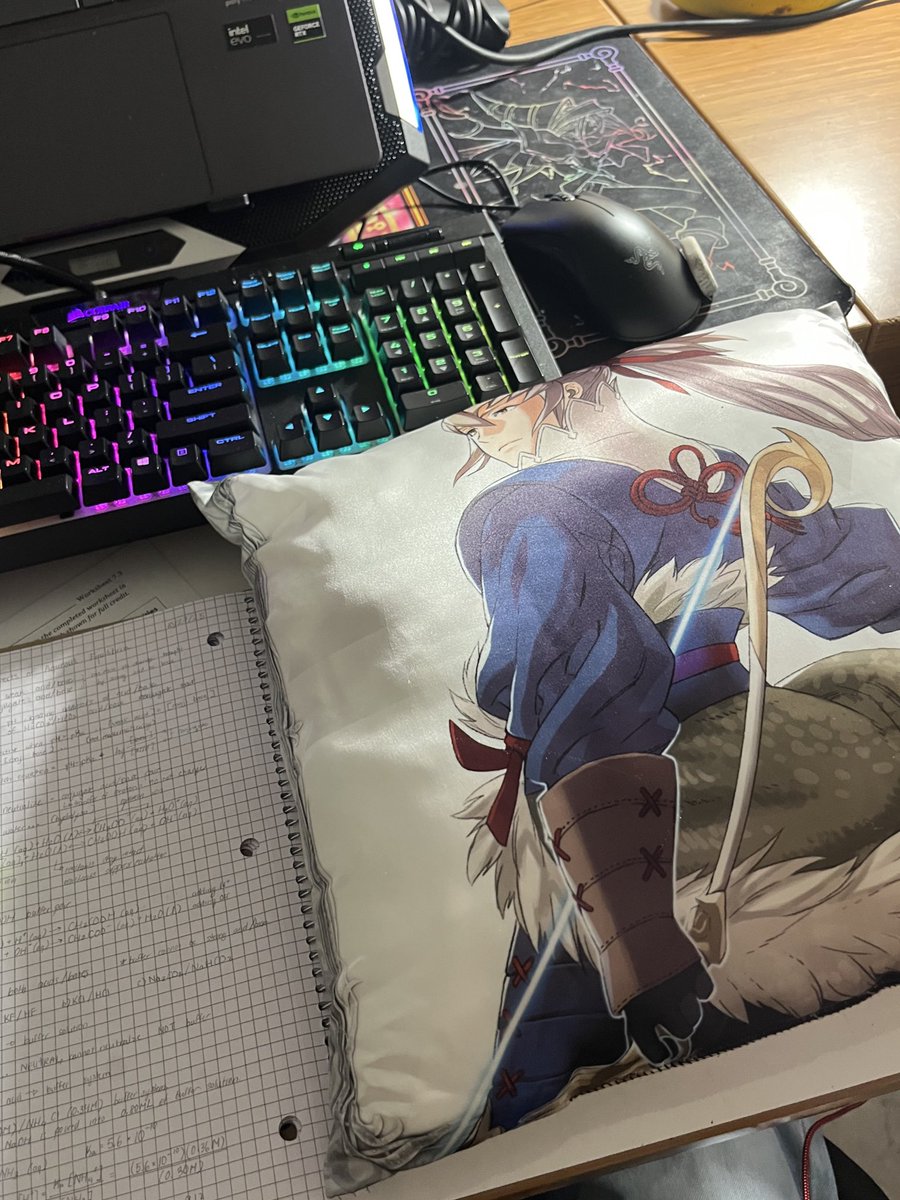 blamekayn's tweet image. Sometimes I just lay on Takumi and start sleeping at my desk because I have too much work to do