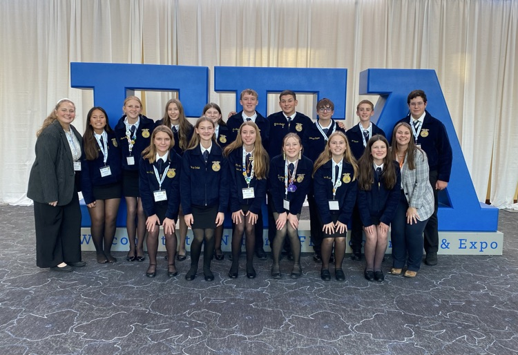 15 FFA members are representing Pender at the 98th National FFA Convention in Indianapolis this week! Today was filled with leadership workshops, exploring the expo hall, making friends from across the nation, and watching some finals demonstrations!