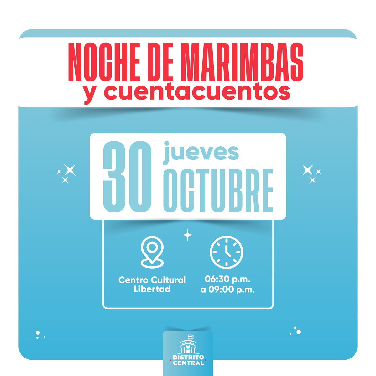 Una noche de historias y ritmos nacionales nos espera hoy en el Centro Cultural Libertad a partir de las 6:30 pm.📍⏰

Dejémonos enamorar con los encantos de nuestro centro histórico y disfrutemos de los espacios que, con mucho amor, renovamos para el servicio de todas y todos
