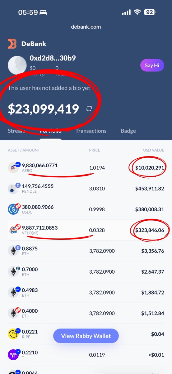 $velodrome #velodrome <a href="/VelodromeFi/">Velodrome</a> 
Why this address bought so much Aerodrome and Velodrome ? They knew something ? You can check the address here: debank.com/profile/0xd2d8…