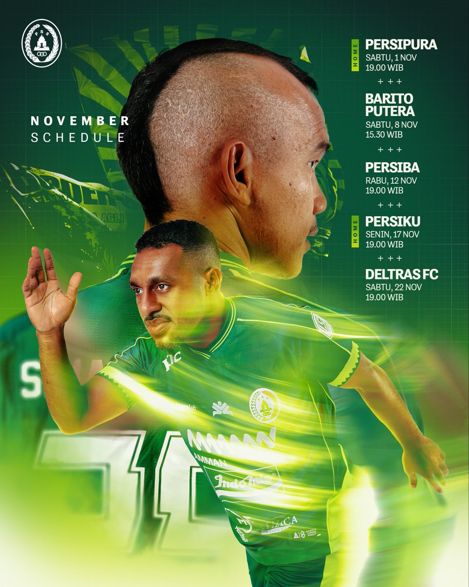 𝗗𝘂𝗮 laga 𝗸𝗮𝗻𝗱𝗮𝗻𝗴 dan 𝘁𝗶𝗴𝗮 laga 𝘁𝗮𝗻𝗱𝗮𝗻𝗴 menanti di bulan November! 

Prepare for the battles, 𝑺𝒖𝒑𝒆𝒓 𝑬𝒍𝒋𝒂! 🦅

#PSS #COSE