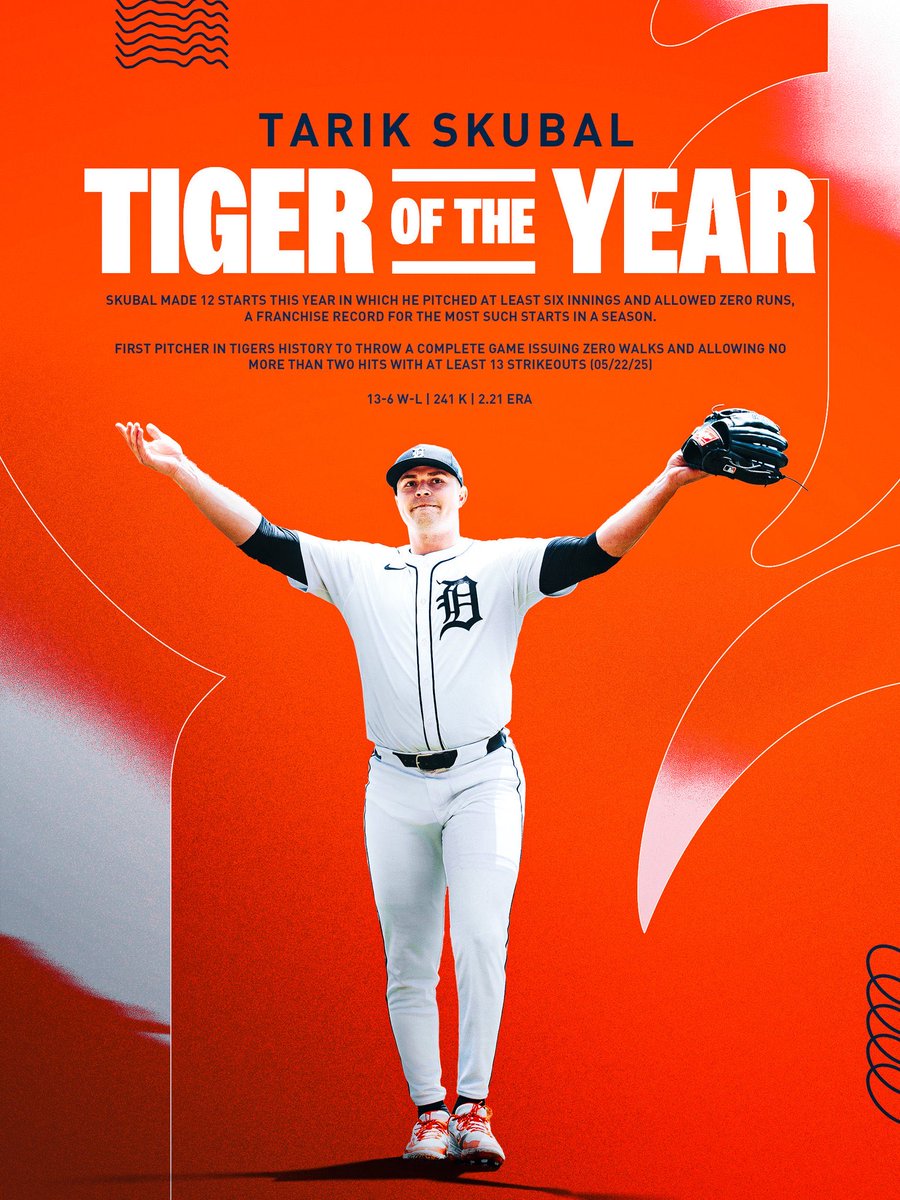 MLB_INDO's tweet image. Tarik Skubal terpilih sebagai Tiger of the Year musim 2025, yang secara langsung dipilih oleh para komite BBWAA cabang Detroit

#MLB #MLBIndonesia #BuiltForOctober