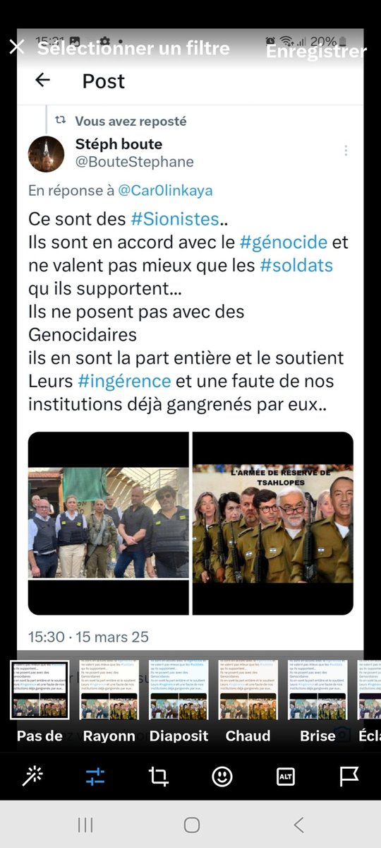 BouteStephane's tweet photo. @TvTvpeace Le #DANGER c est ça..
Et leurs #suporters #Sionistes #genocidaires #indignes de représenter une brosse a chiotte dans nos #institutions .. https://t.co/lc8qfpenSc