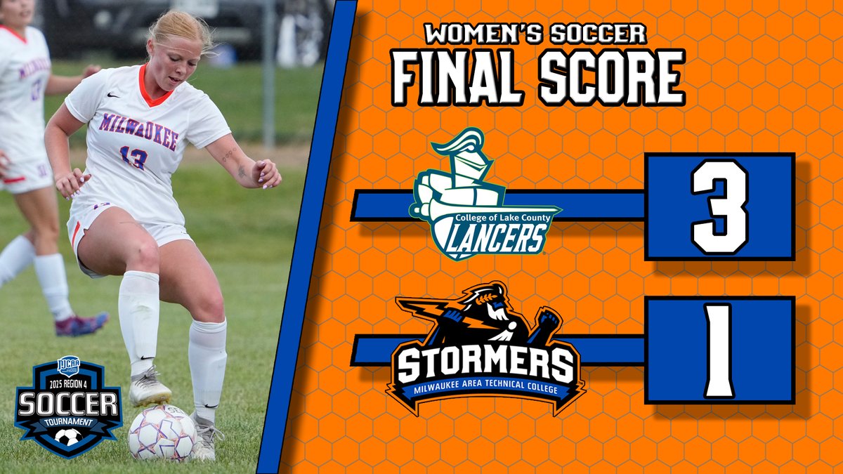 MATC_Athletics's tweet image. MATC Outshot but Outscored in 3-1 Playoff Defeat to College of Lake County 

Full Recap: 
matcstormers.com/news/2025/10/3…