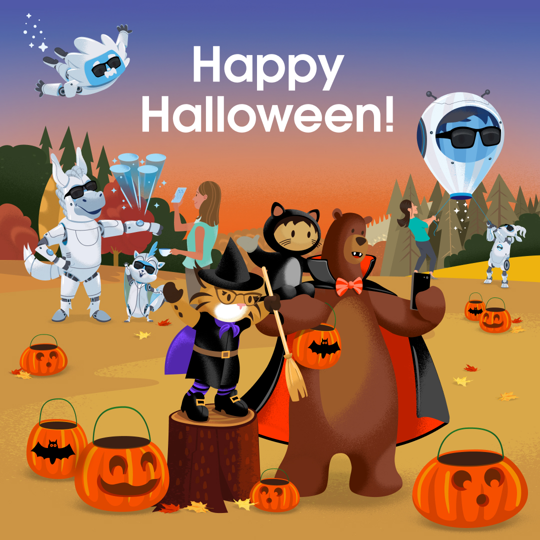 SalesforceJapan's tweet image. 🎃 𝗧𝗿𝗶𝗰𝗸 𝗼𝗿 𝗔𝗴𝗲𝗻𝘁𝗳𝗼𝗿𝗰𝗲 ⸝*👻

#Agentforce のことを知ってくれなきゃイタズラしちゃうぞ 🍭

#ハッピーハロウィン #Halloween