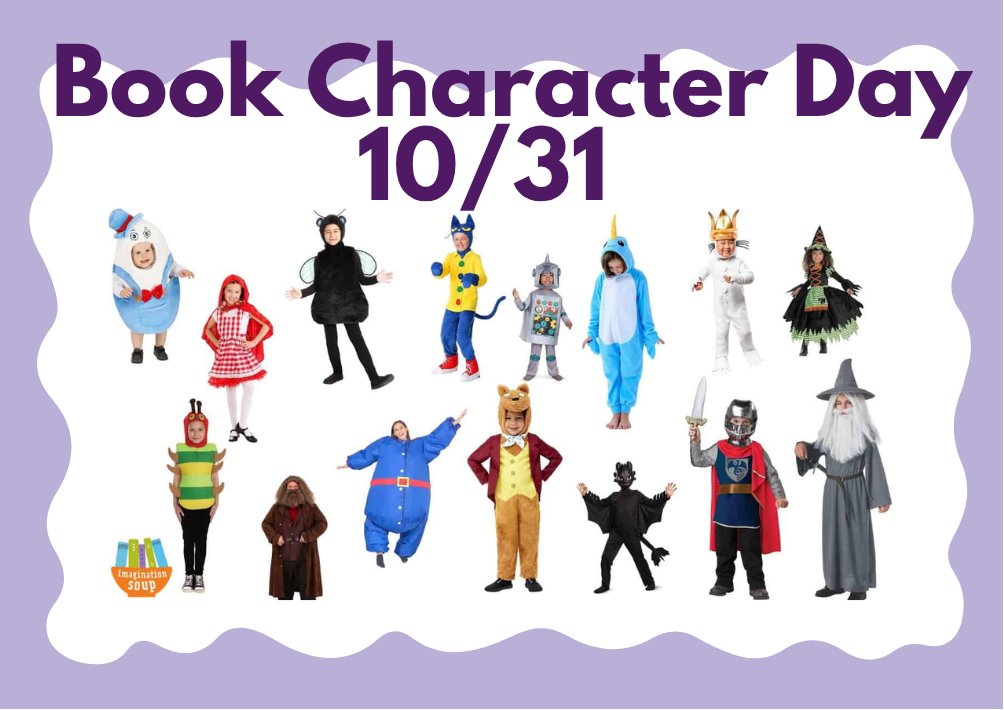 Don't forget tomorrow is Book Character Day!  Remember to bring the book that stars your character. Click here to find the rules for storybook costumes: tinyurl.com/2wzzbftn