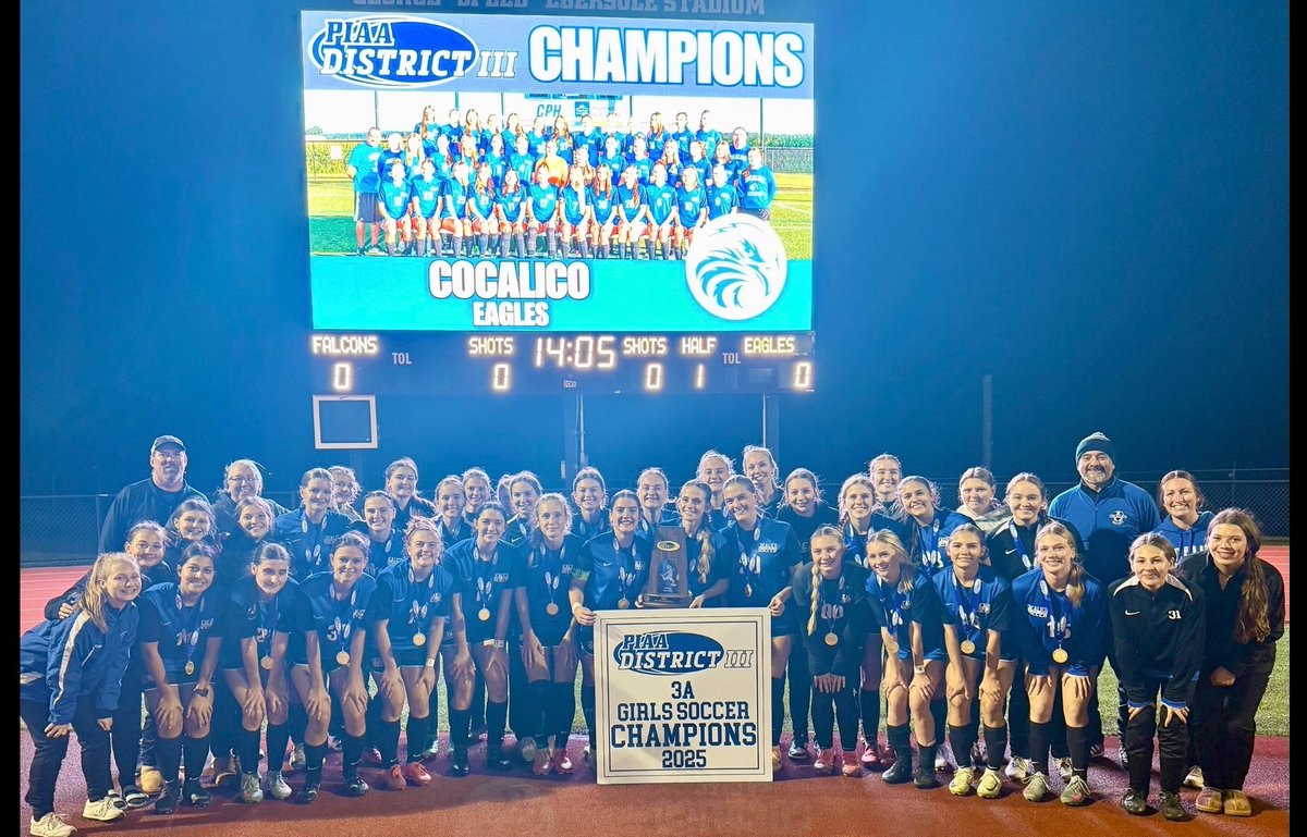 piaadistrict3's tweet photo. PIAA District III Class 3A girls soccer champion Cocalico which topped Lower Dauphin 3-1 https://t.co/d3VAtkEG1Q